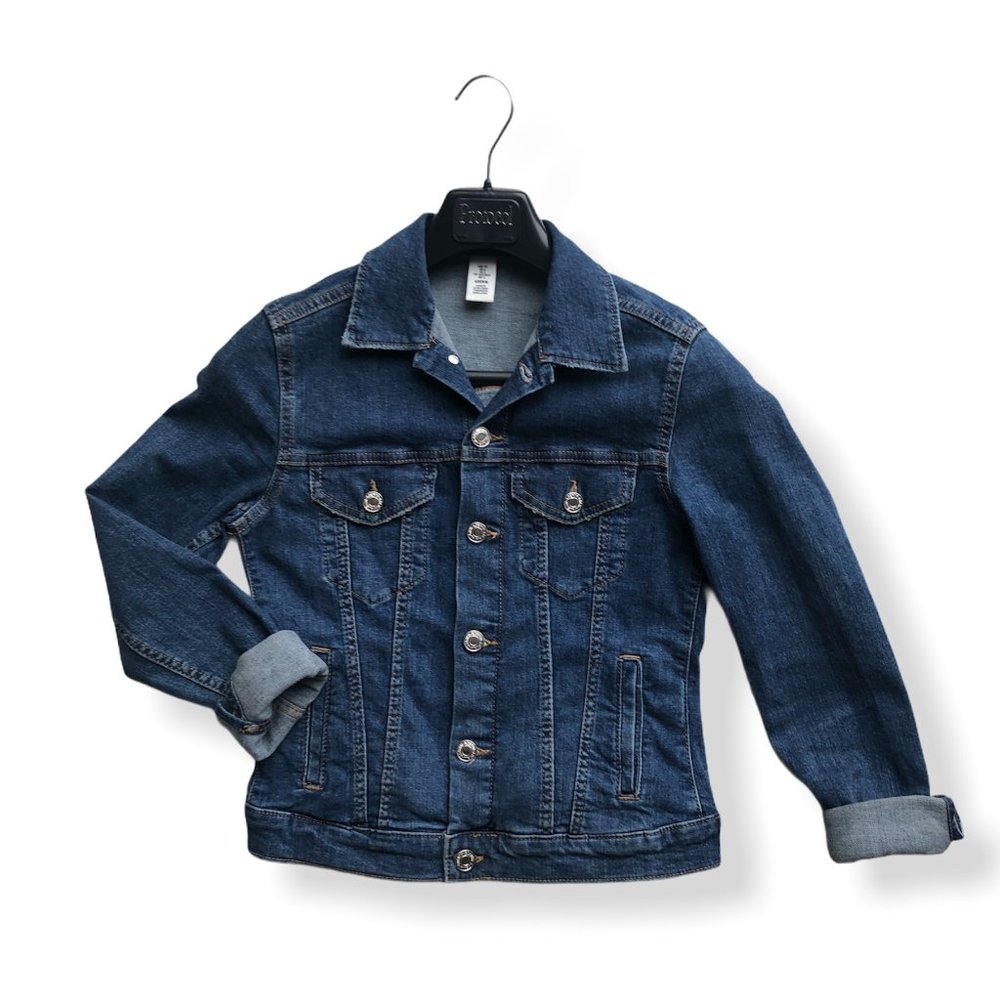 Fitted Dark Denim Jacket